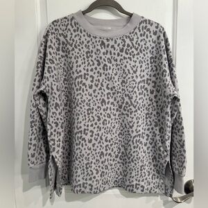 GAP Gray Animal Print Women's Sweatshirt